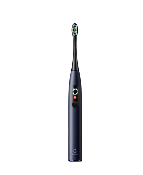 X Pro Digital Sonic Electric Toothbrush - Blue with 2 Replacement Brush Head Refills