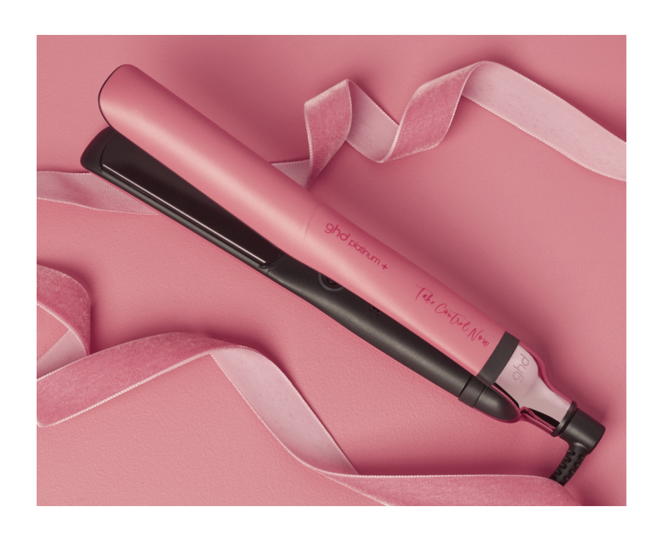 ghd® limited edition platinum+ hair straightener in rose pink