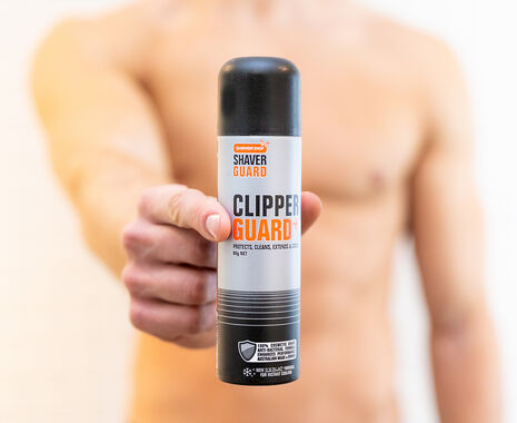 Clipper Guard+™ Lubricant & Sanitising Cleaning Spray 90g