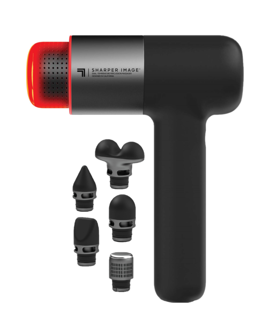 Sharper Image PowerBoost™ Hot & Cold Percussion Massage Gun Shaver Shop