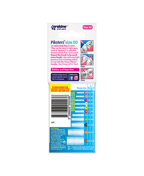 Interdental Brushes 10 Pack - Size 00