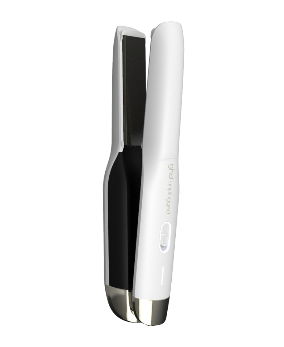 ghd® unplugged® cordless hair straightener matte white Shaver Shop