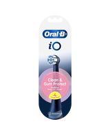 iO Clean & Gum Protect Brush Head Refills 4 Pack - Black