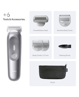 Series 7 Waterproof Body Groomer with 6 Grooming Tools & Accessories