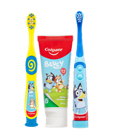 Kids Oral Care Bluey Gift Pack for Children, Extra Soft Bristle Toothbrushes and Kids Toothpaste 1 Pack