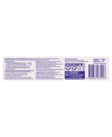 Sensitive Whitening Toothpaste, 110g, For Sensitive Teeth Pain Relief