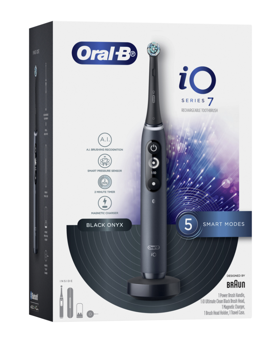 OralB iO7 Electric Toothbrush Black Shaver Shop