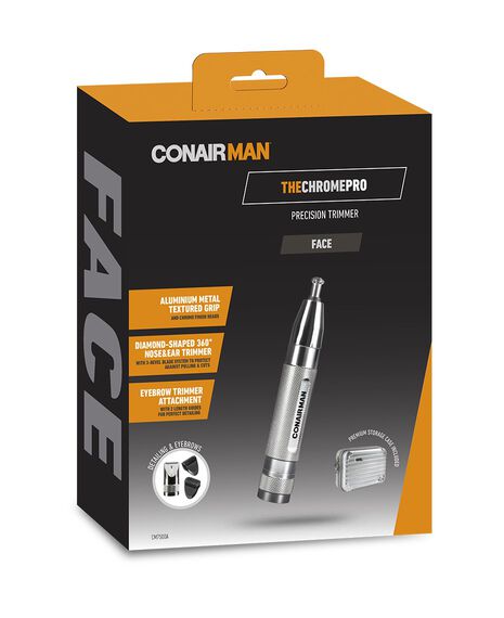 The Chrome Pro Ear, Nose & Eyebrow Precision Trimmer