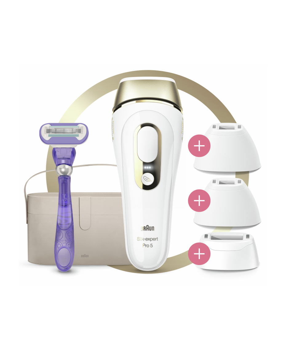 Braun | Silk Expert Pro 5 IPL Latest Generation Long Term Permanent Hair  Removal Device with 2 Precision Heads | Shaver Shop