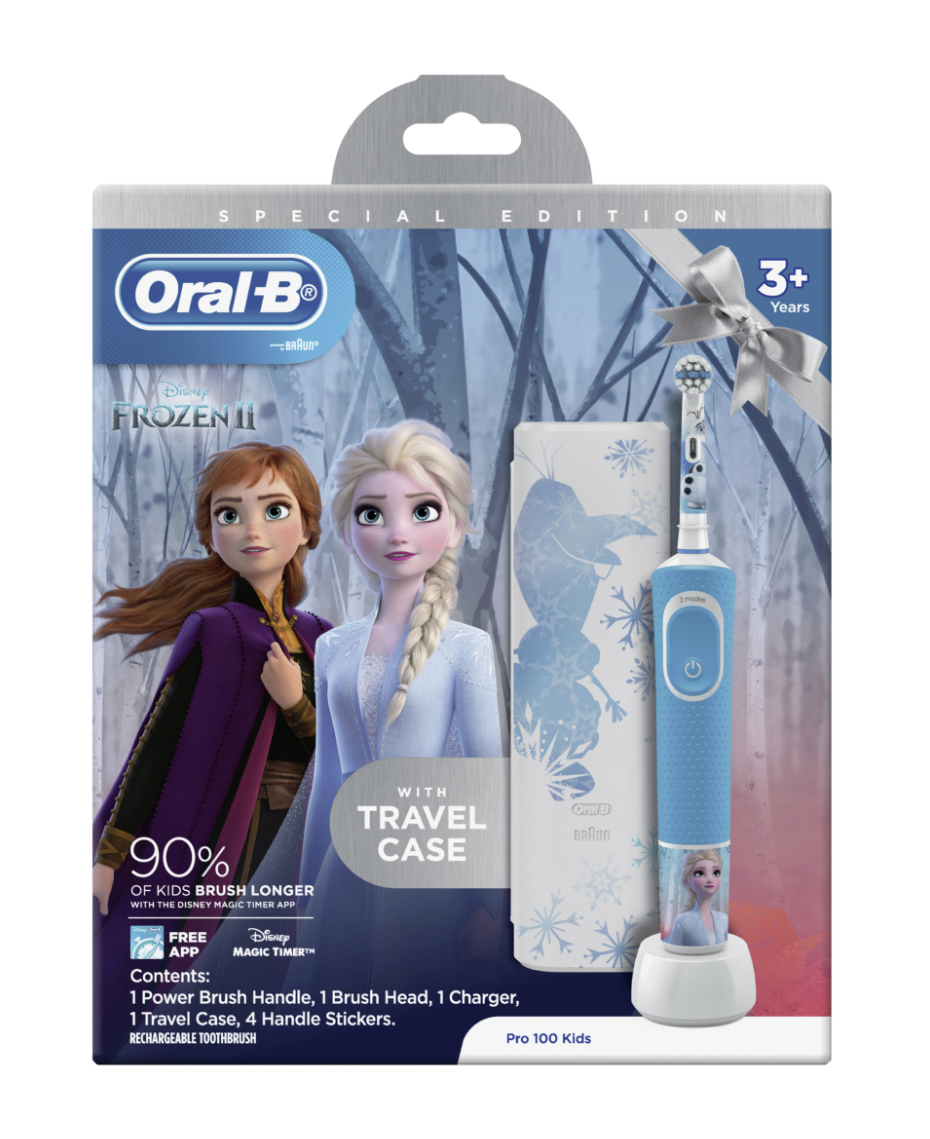 tablero Triatleta grava Oral-B | Pro 100 Kids Frozen Electric Toothbrush | Shaver Shop