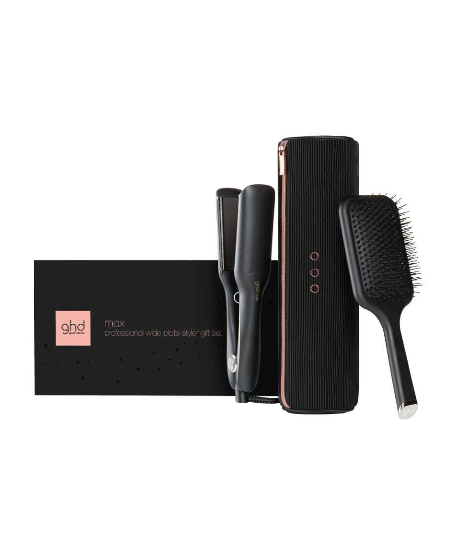 ghd® max wide plate hair straightener festive gift set limited