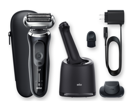 Series 7 Wet & Dry Electric Shaver with Precision Trimmer Head & Clean & Charge Station