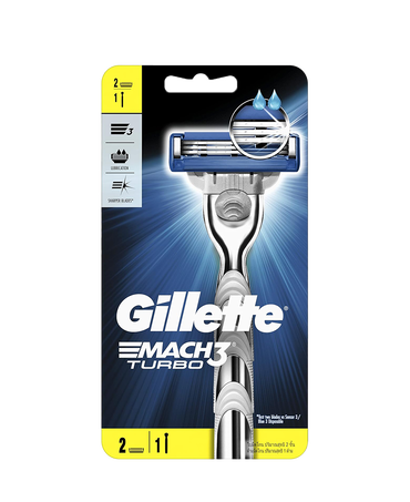 Mach3 Turbo Razor with Blades Refill 2 Pack