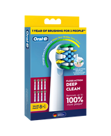 Floss Action Deep Clean Brush Head Refills 8 Pack