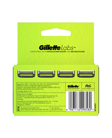 GilletteLabs with Exfoliating Bar Replacement Blades Refill 4 Pack