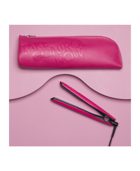 gold® hair straightener limited edition take control in orchid pink