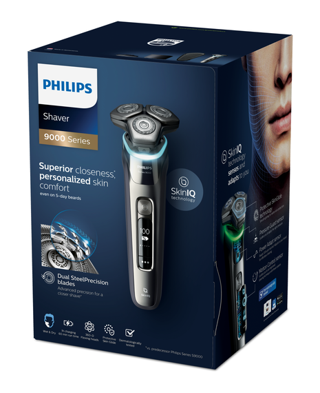 Series 9000 SkinIQ Electric Shaver with Charging Stand
