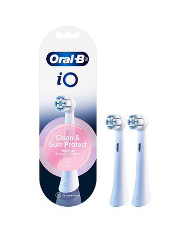 iO Clean & Gum Protect Brush Head Refills 2 Pack - White