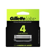 GilletteLabs with Exfoliating Bar Replacement Blades Refill 4 Pack