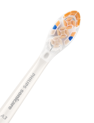 Sonicare A3 Premium All-in-One Brush Head Refills 4 Pack - White