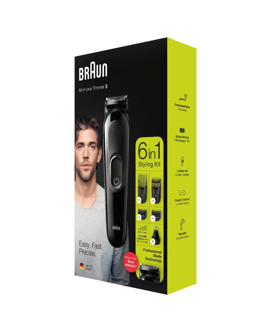 braun 6 in 1 face and head trimming kit