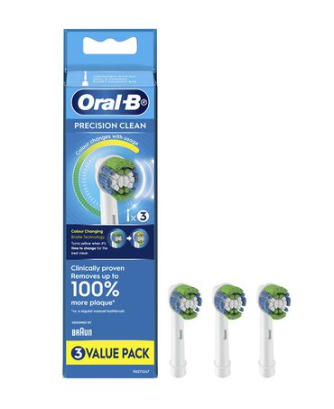 Precision Clean Electric Toothbrush Replacement Brush Head Refills 3 Pack