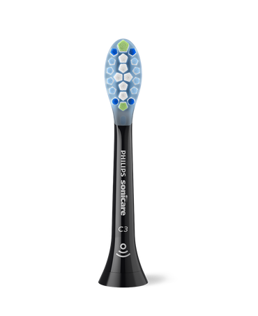 Sonicare C3 Premium Plaque Defence Brush Head Refills 4 Pack - Black