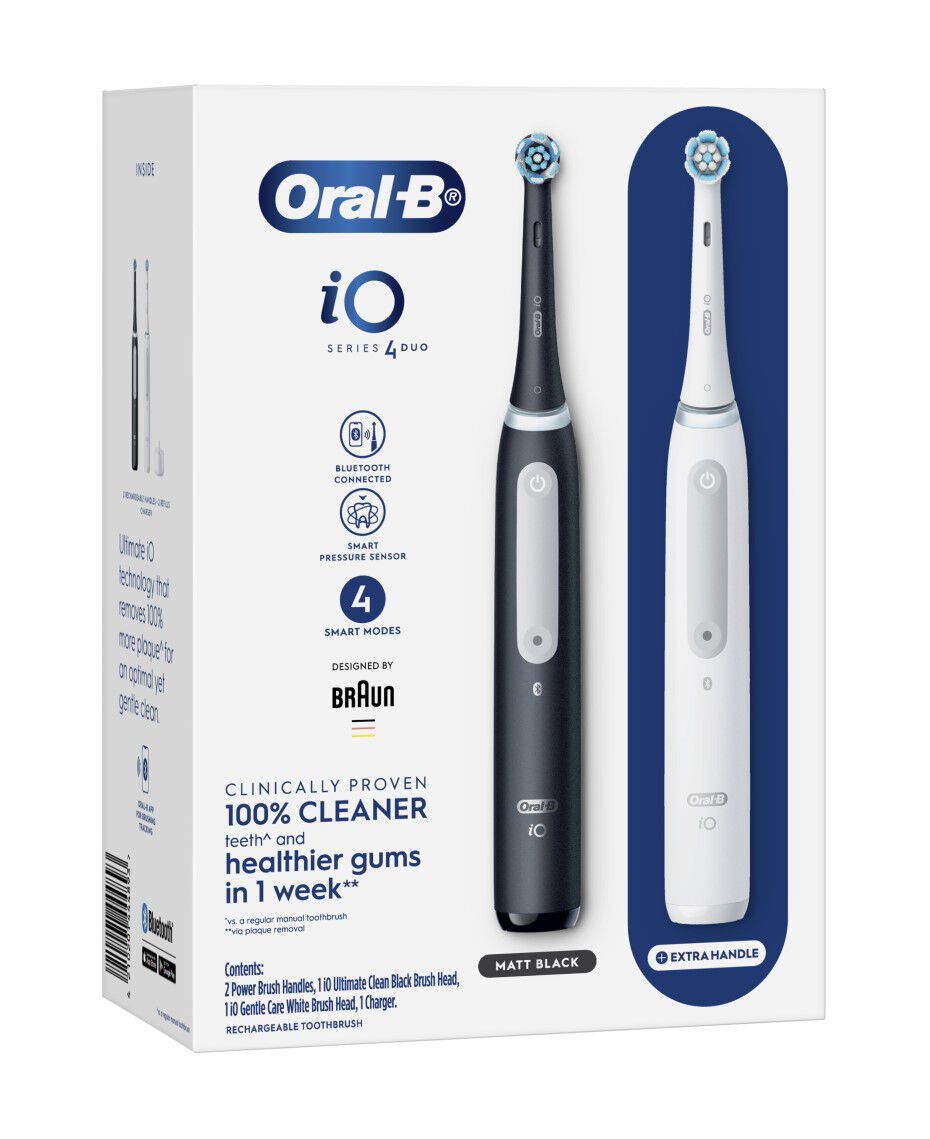 OralB iO4 Series Dual Handle Electric Toothbrush Pack Shaver Shop