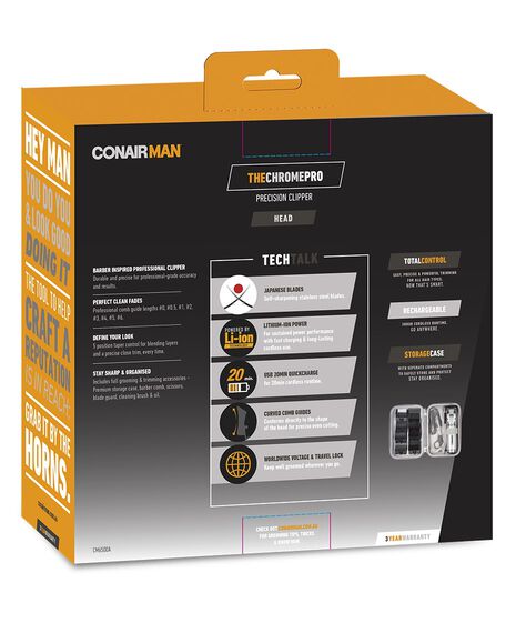 The Chrome Pro Precision Hair Clipper