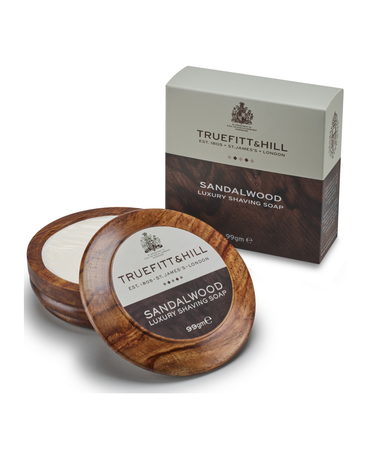 Sandalwood Luxury Shaving Soap in Wooden Bowl - 99g