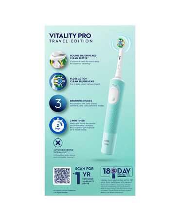 Vitality Pro Electric Toothbrush Travel Set
