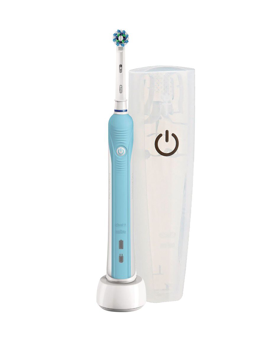 OralB Pro 500 Electric Toothbrush Value Pack Blue Shaver Shop