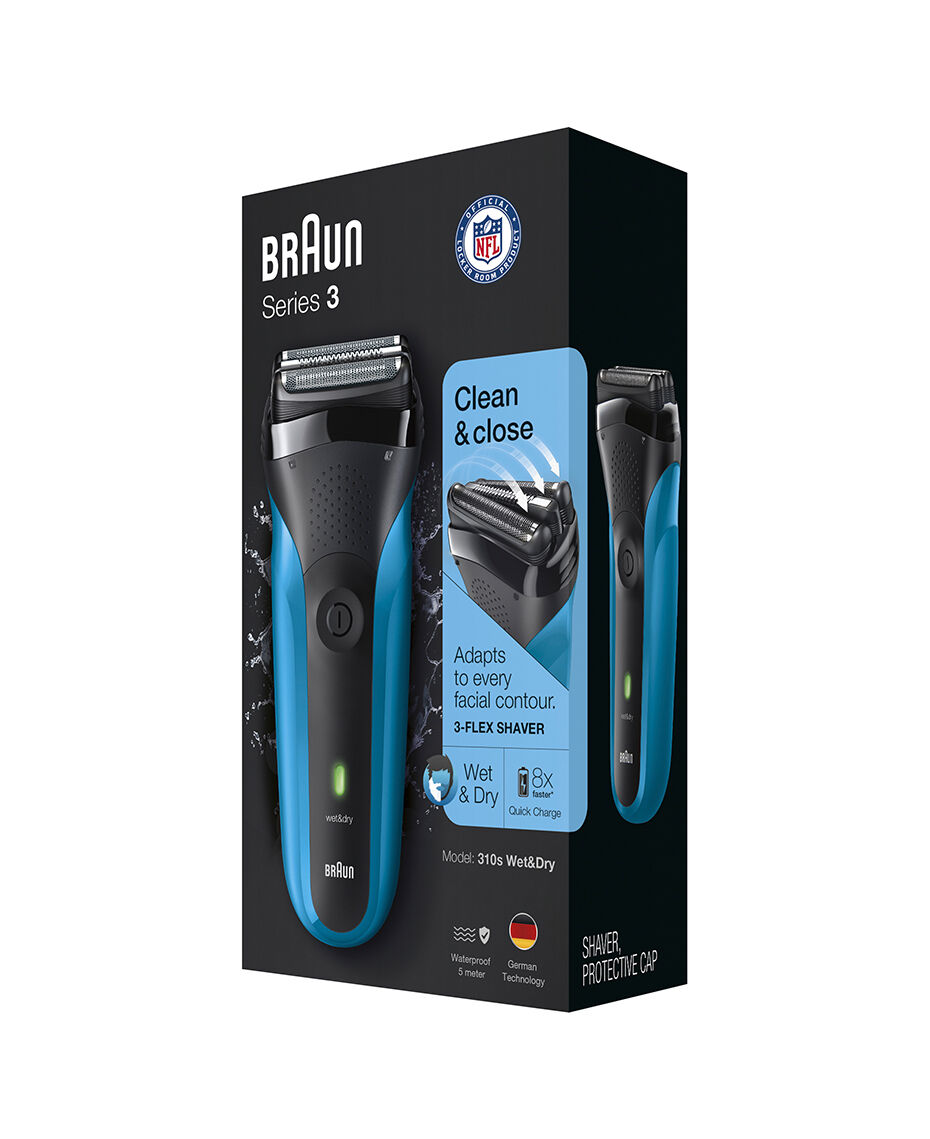 Braun Series 3 310s Rechargeable Wet Dry Men's Electric Shaver