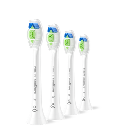 Sonicare W2 Optimal White Brush Head Refills 4 Pack - White