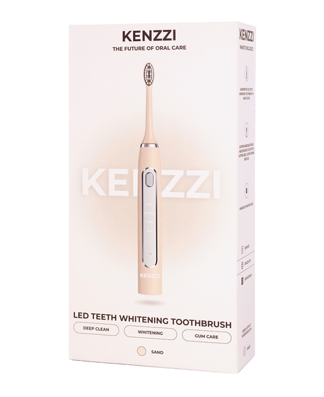 LED Whitening Sonic Electric Toothbrush - Sand