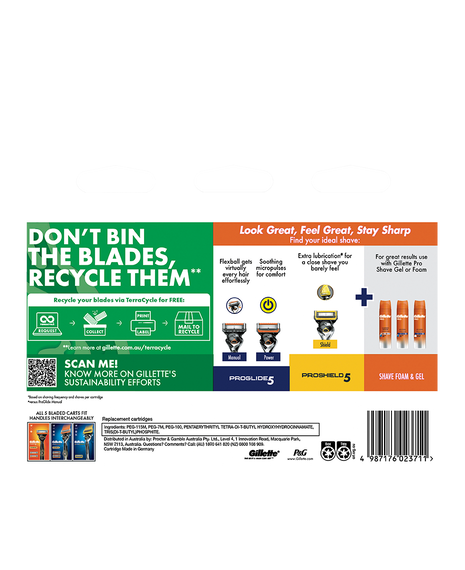 ProGlide5 Power Red Blades Refill 8 Pack