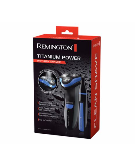 Remington Remington Titanium Power Wet Dry Shaver Shaver Shop