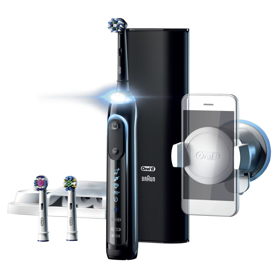 Oral B Genius 9000 Electric Toothbrush With 3 Replacement Heads Smart Travel Case Black Shaver Shop