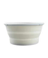 Collapsible Silicone Shaving Bowl - White