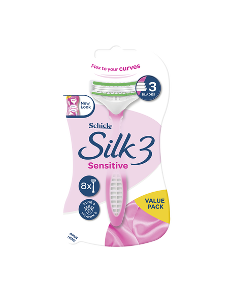 Silk 3 Sensitive Razor 8 Pack