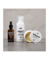 King of Wood 2 in 1 Beard Shampoo & Conditioner 100mL, Beard Oil 50mL & Beard Balm 60mL Gift Set