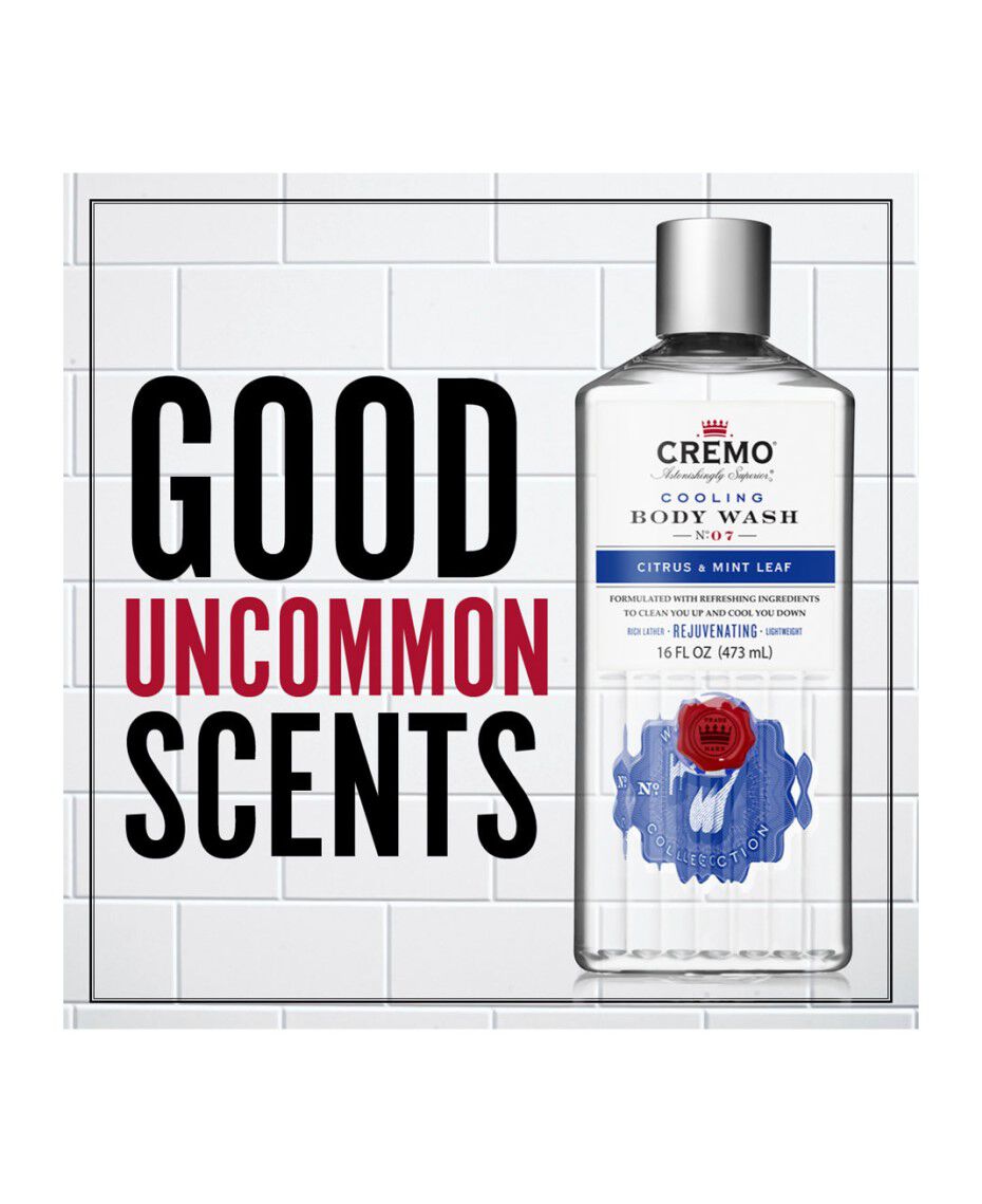 Cremo Cooling Citrus & Mint Leaf Body Wash 473mL Shaver Shop