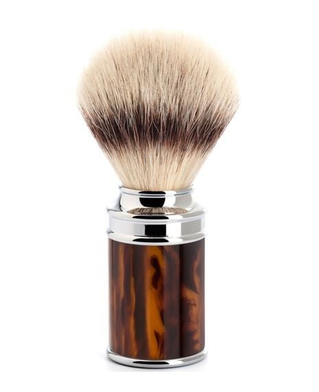 Traditional Silvertip Fibre Shaving Brush - Tortoise