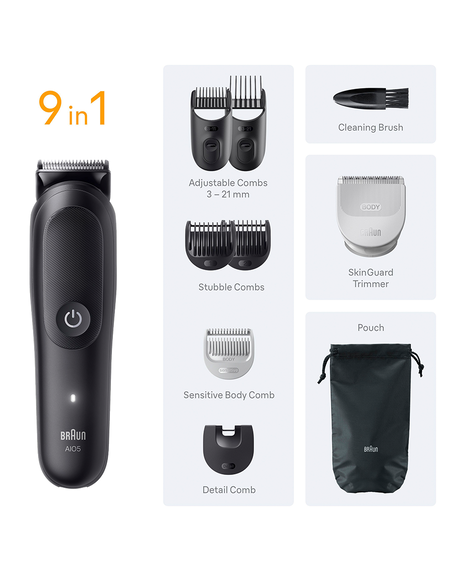 Series 5 9-in-1 Waterproof All-in-One Grooming Kit