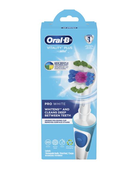 Vitality Pro White Electric Toothbrush