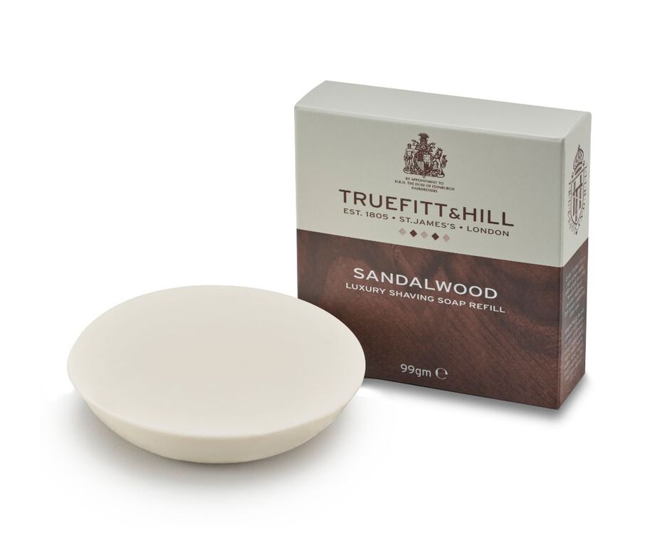 Truefitt and Hill Sandalwood Luxury Shaving Soap Refill For Wooden
