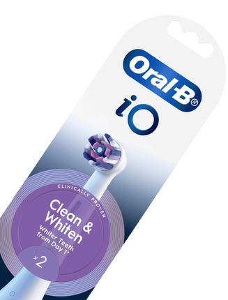 iO Clean & Whiten Brush Head Refills 2 Pack - White