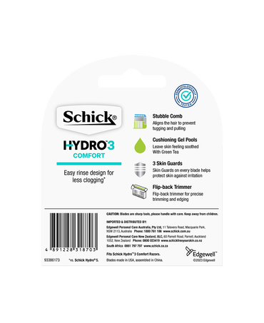 Hydro 3 Comfort Blade Refills 4 Pack