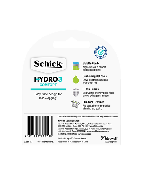 Hydro 3 Comfort Blade Refills 4 Pack