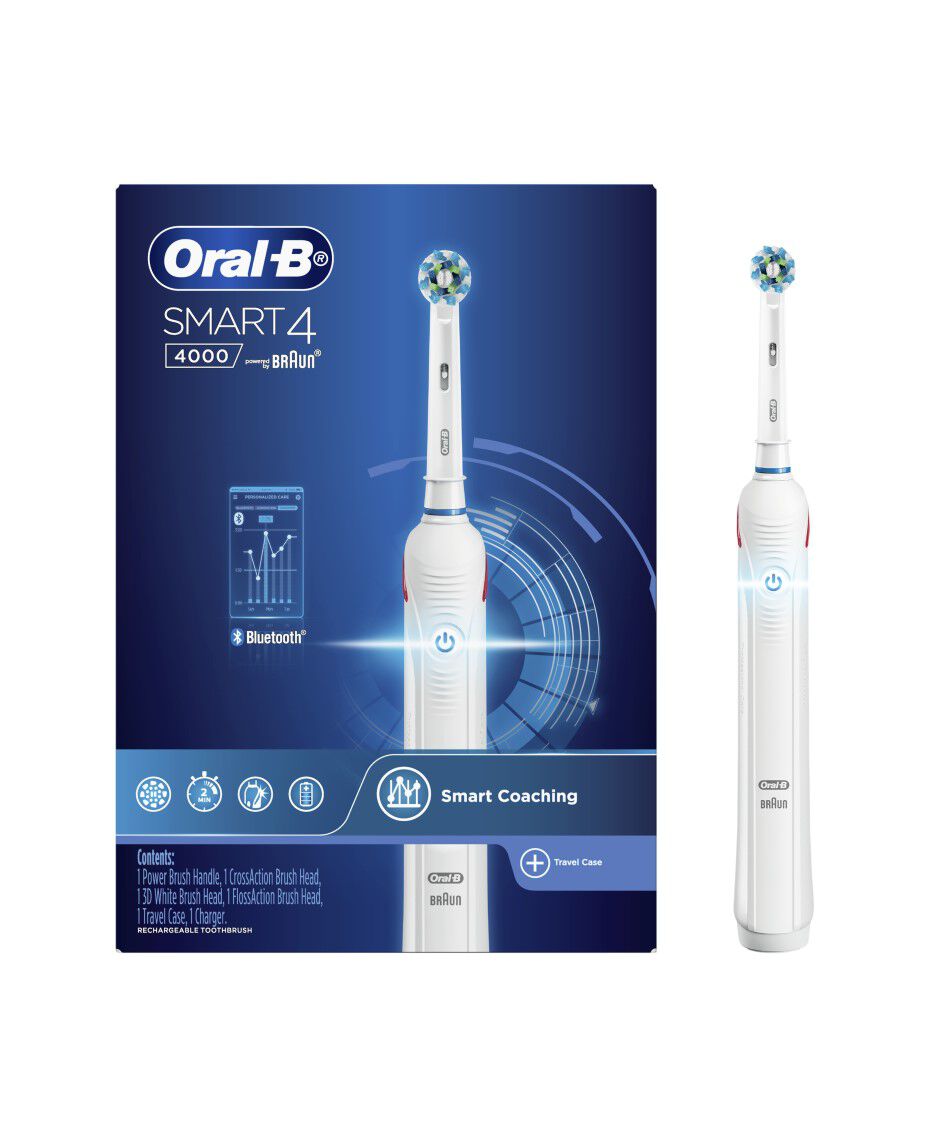 BRAUN Oral−B SMART4 4000 Smart 4000 Rechargeable Electric Toothbrush | Oral-B